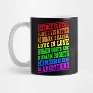 Science Is Real No Human Is Illegal Gift Mug